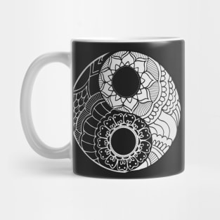 Zentangle ying yang sign Mug